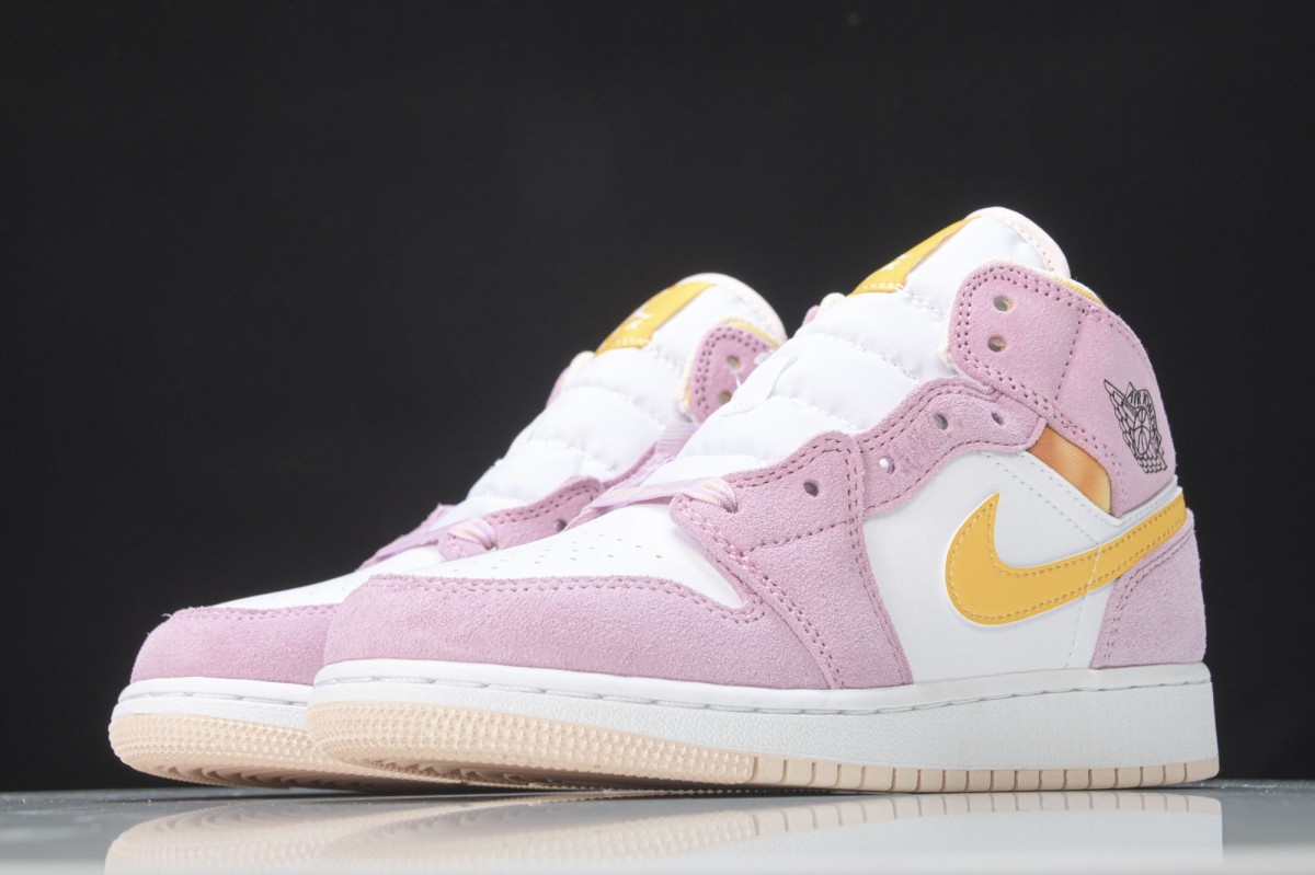 arctic pink mid jordan 1